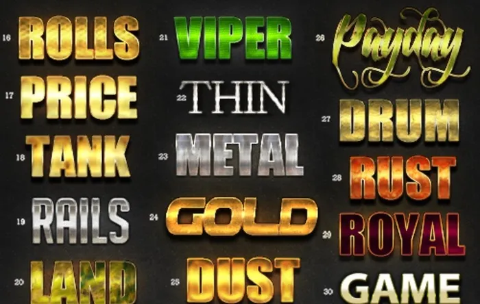 金属质感立体字样机图片