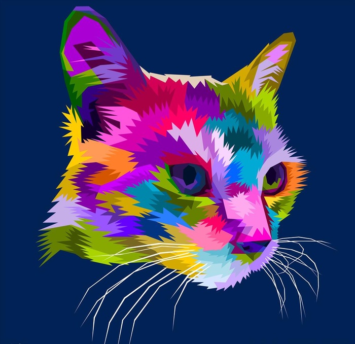 猫图片ai矢量模版下载