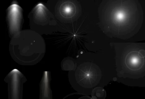 分层 PS 拟真灯光 光晕图片