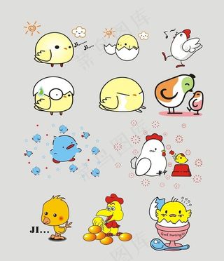 卡通小鸡图片