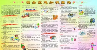 幼儿园突发事件安全应急知识宣传图片
