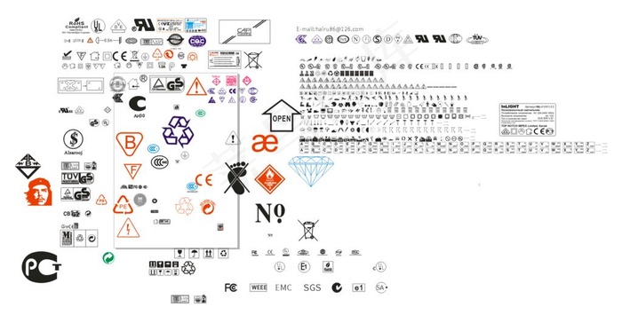 CE认证等各种特殊符号图片cdr矢量模版下载