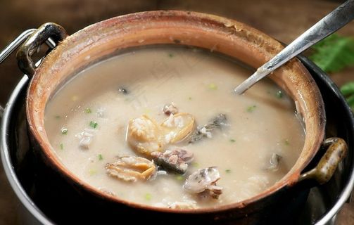 水鱼鲍仔煲粥图片