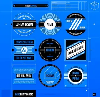 设计蓝本标签图片