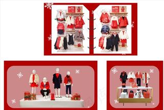 童装店铺摆放展示图片