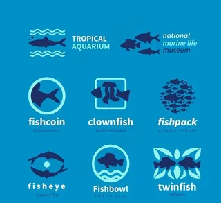 款创意鱼标志图片