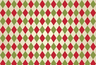 红与绿菱形格背景矢量素材图片
