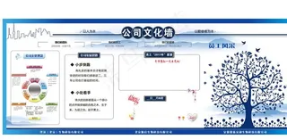 企业文化墙 公司展板图片