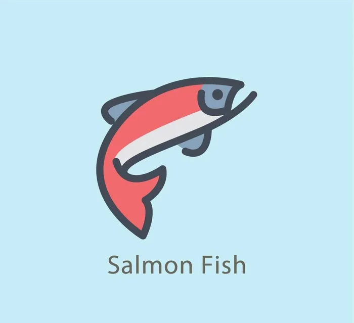 鱼图标图片ai矢量模版下载