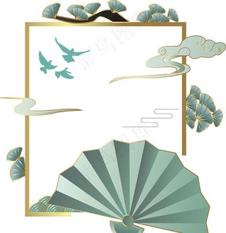 国潮手绘素材 图片