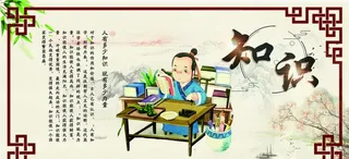 小学校园文化知识建设展板图片