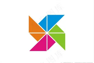 纸风车矢量图标图片