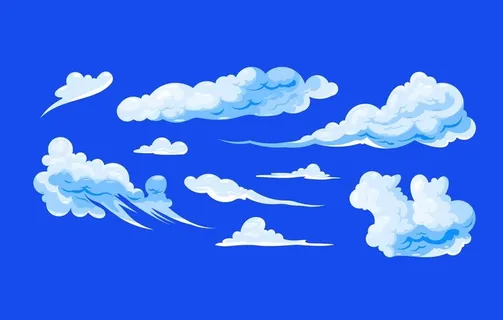 矢量云图片