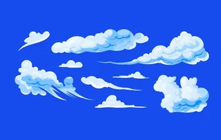 矢量云图片