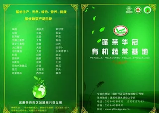 有机蔬菜单页图片