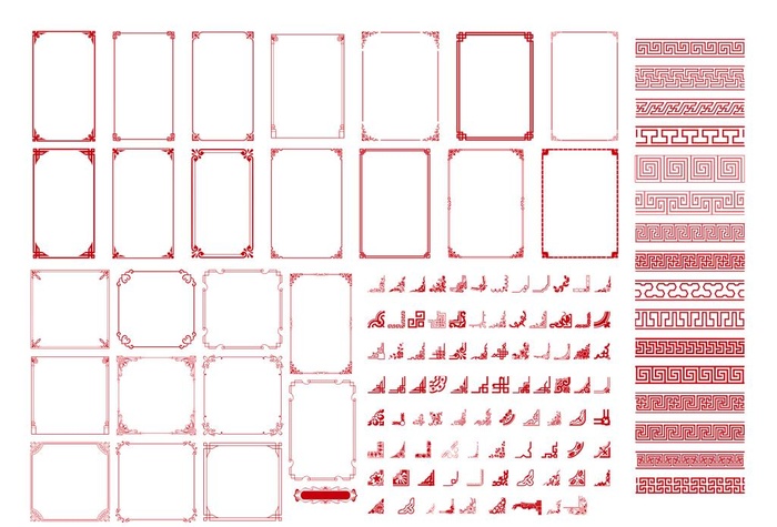 边框图片cdr矢量模版下载
