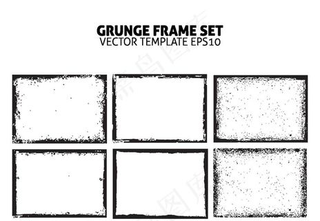 墨迹喷溅背景边框图片