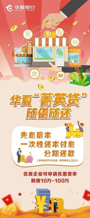 华夏银行展架图片