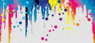 油漆色彩喷溅海报素材图片