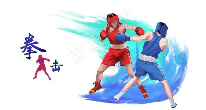 奥运项目拳击图片