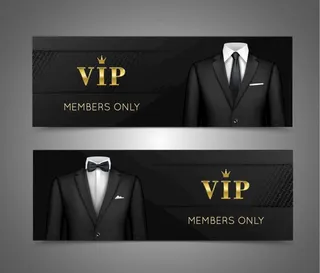 西装会员卡图片