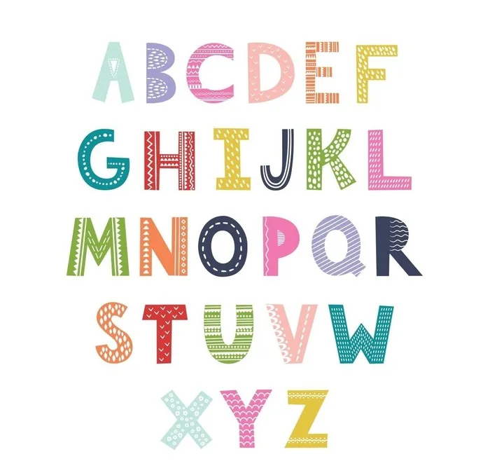 英文字母设计图片eps,ai矢量模版下载