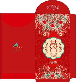 结婚红菜鸟图库片