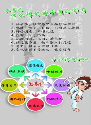 跆拳道海报图片