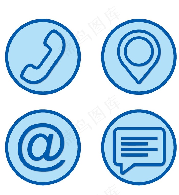 电话 定位 邮件 文件图标图片