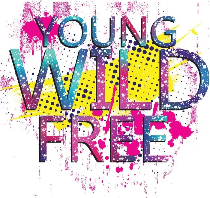 WILD手绘字母图片