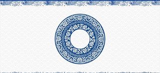 中式青花瓷花纹背景图片