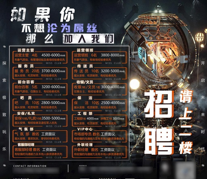 酒吧招聘海报物料图片(11124x5786)psd模版下载