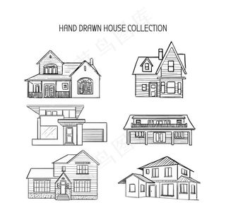 手绘风格住宅图片