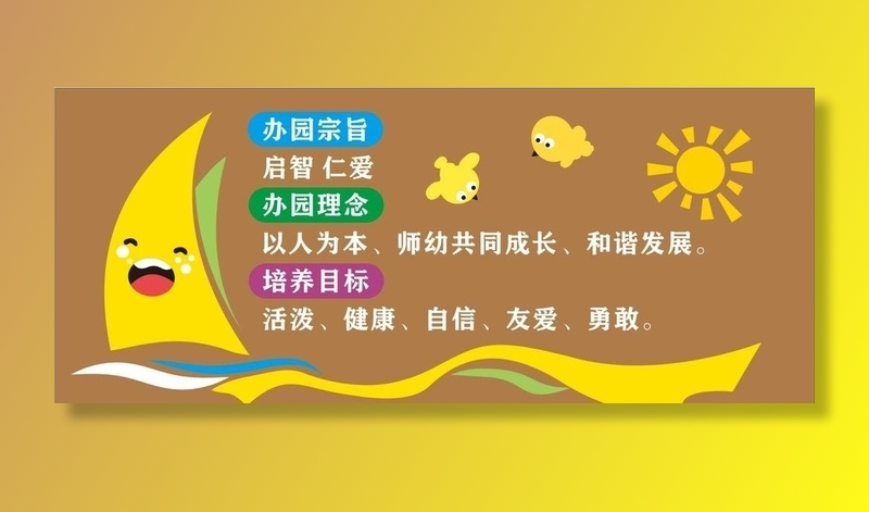 幼儿园文化墙图片cdr矢量模版下载