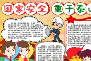 国家安全小报图片