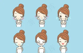 精致女孩美容护肤瑜伽图片