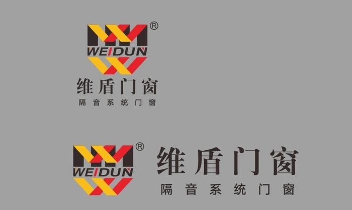 维盾系统门窗标志设计图片