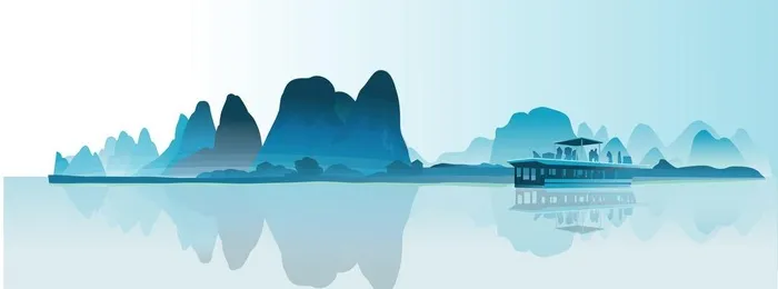 桂林山水图片ai矢量模版下载