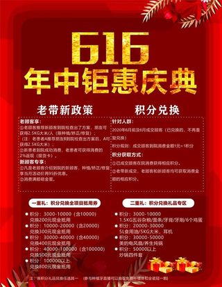 年终钜惠庆典海报图片