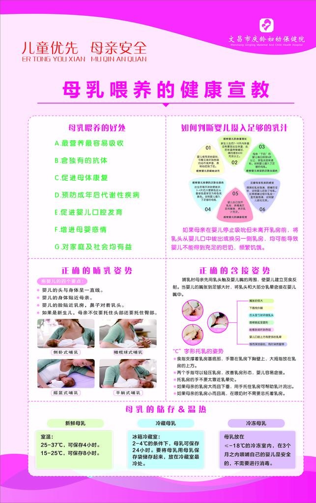母乳喂养图片cdr矢量模版下载