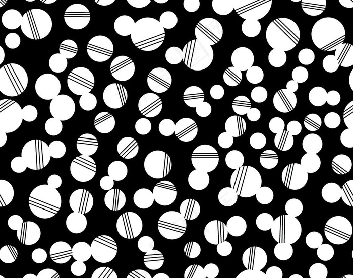 黑底白圆圈图片