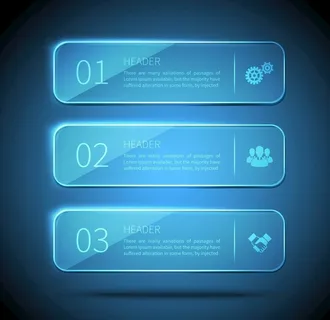 发光的科技按钮图片