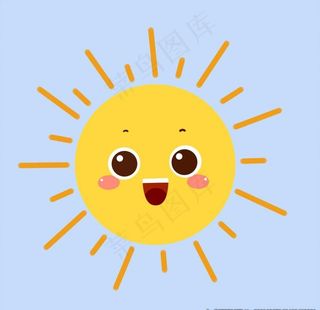 卡通太阳图片