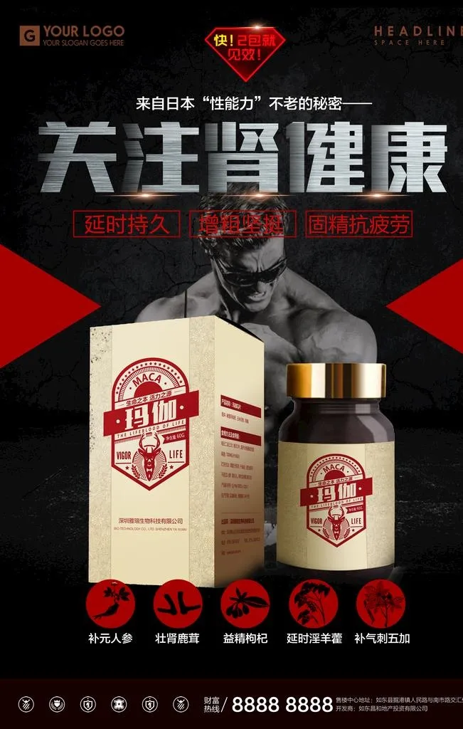 肾厉归来 补肾 男性  关爱 图片(3543x5315)psd模版下载