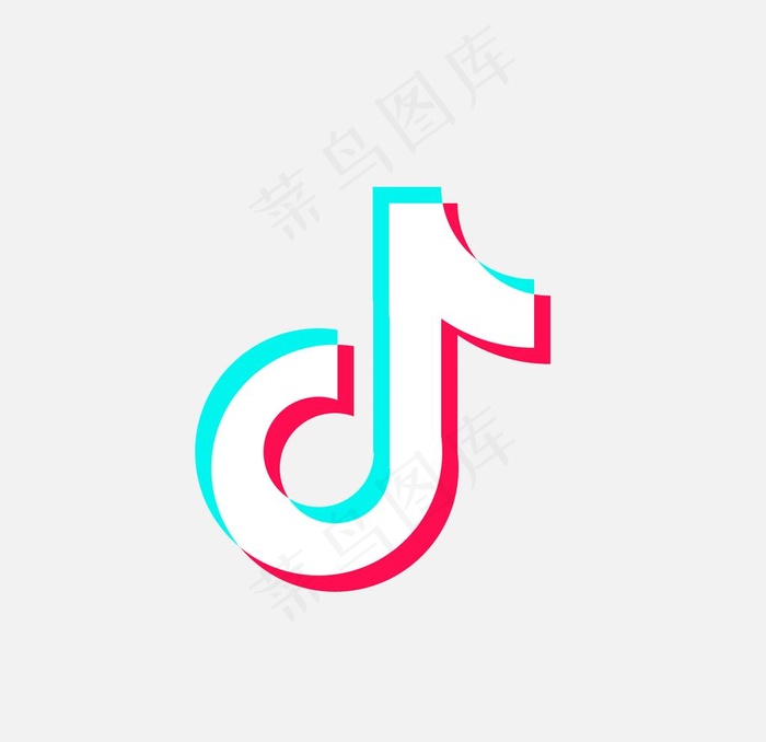 抖音logo图片psd模版下载