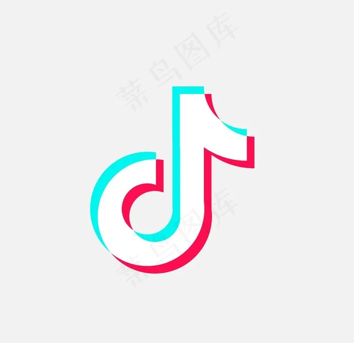 抖音logo图片psd模版下载