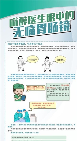 医院无痛胃肠镜宣传展架易拉宝图片