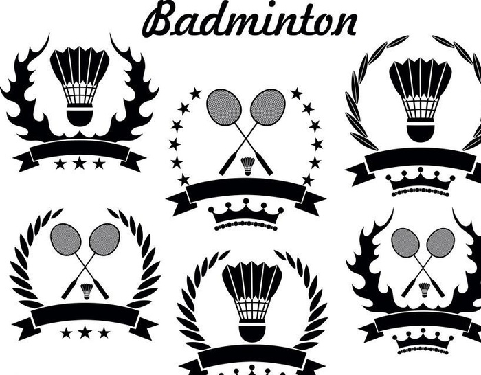 羽毛球比赛标志图片