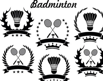 羽毛球比赛标志图片