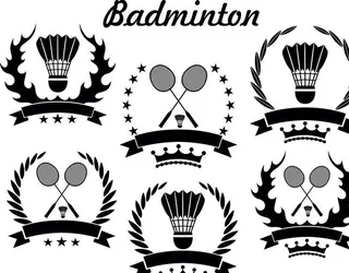 羽毛球比赛标志图片